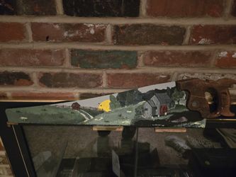  Vintage Hand Painted Saw