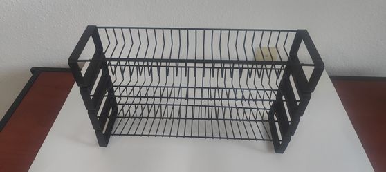 JONYJ 4-Tier Spice Rack — Black Metal Organizer