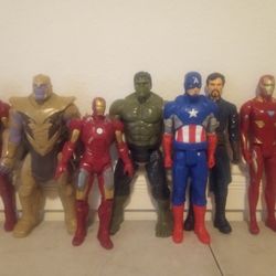 Lot Of 8 Super Heroes