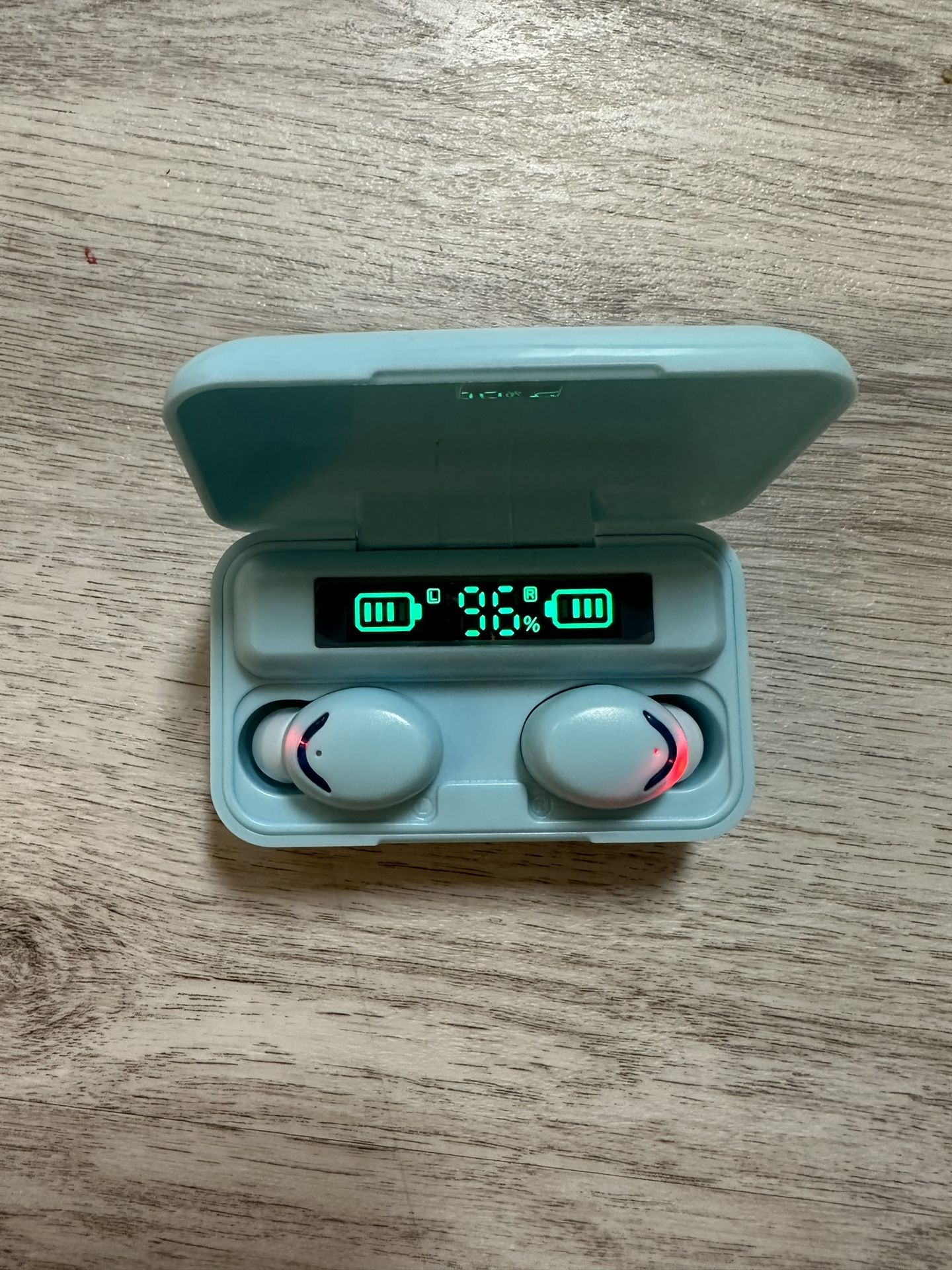 TWS Blue Bluetooth 5.0 Wireless Earbuds Headphone Waterproof