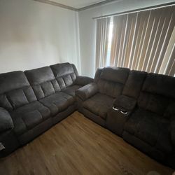 Grey Reclining Couches