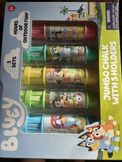 Bluey Chalk With Holders