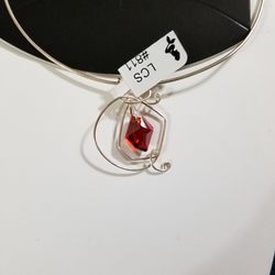 Handmade Wire Art Swarovski Elements Pendant