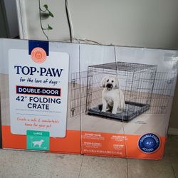 Top Paw. 42" Folding Crate.