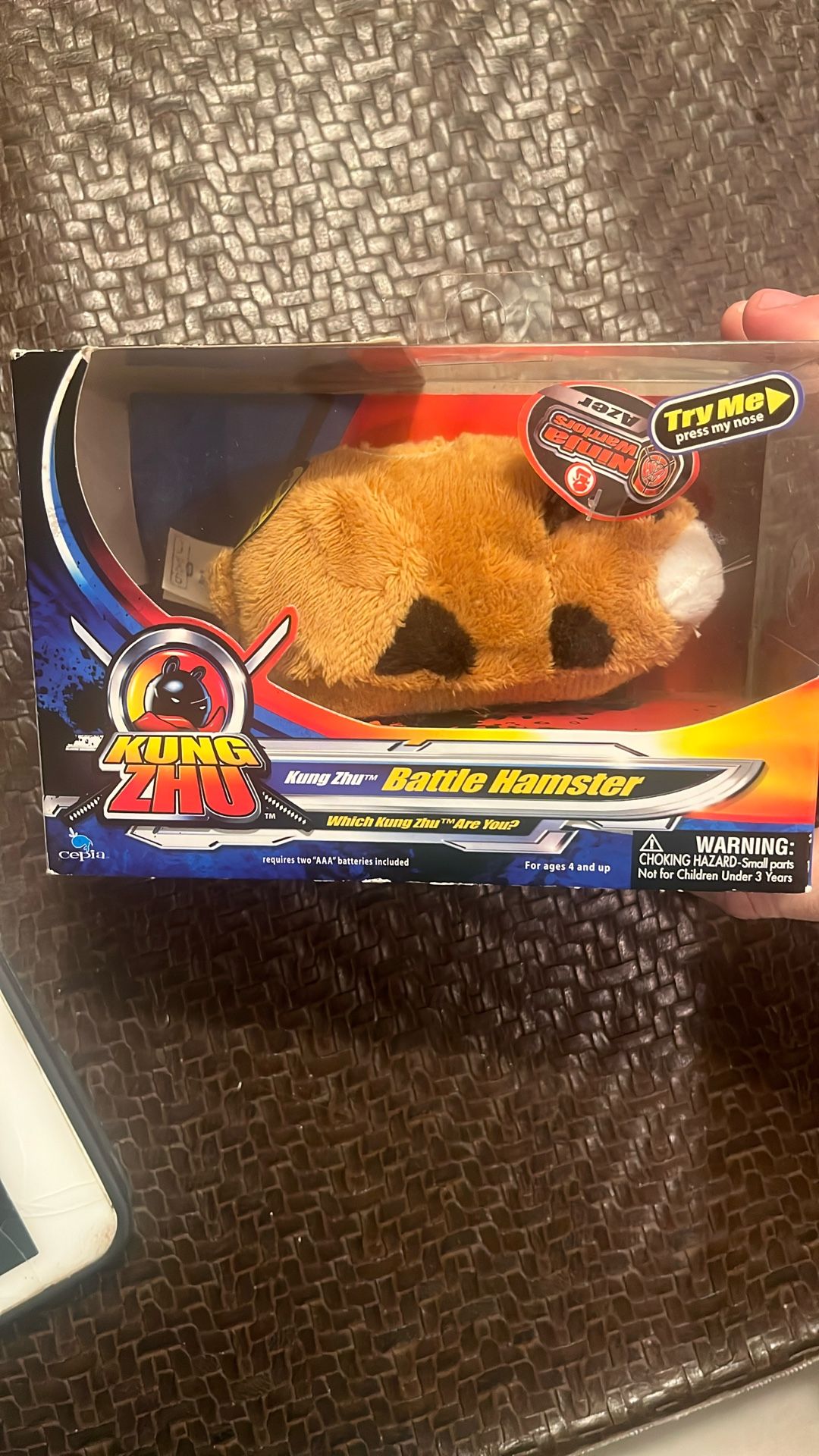 Azer Kung Zhu Battle Hamster Ninja Warriors NRFB Zhu Zhu Pets 2010 BROWN UG27
