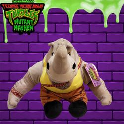 TMNT Rocksteady pillow buddy plush Teenage Mutant Ninja Turtle Mutant Mayhem