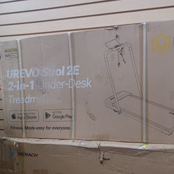 UREVOU 2 In 1 Folding Treadmill  With  Dual Led Display.  Brand New 