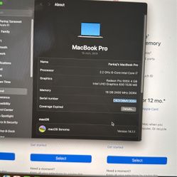Macbook Pro With Touch Bar 2018 Model