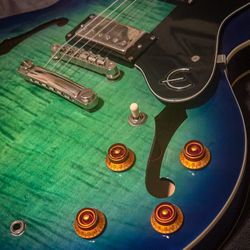 Epiphone 335 Dot AM Aquamarine Burst electric guitar