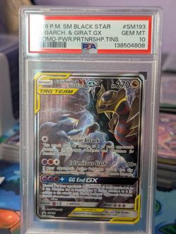 Pokemon Giratina & Garchomp GX SM193 PSA 10