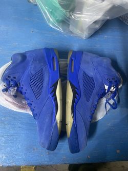 Air Jordan 5 Retro Nike Blue Suede