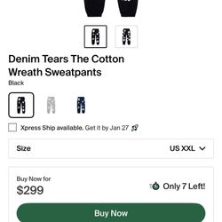 Denim Tears Sweatpants 