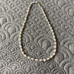 Collar De Perlas Con Oro De 14 K
