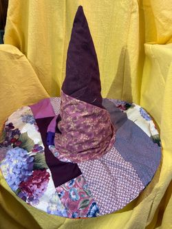 Halloween reversible patchwork Witches Hat