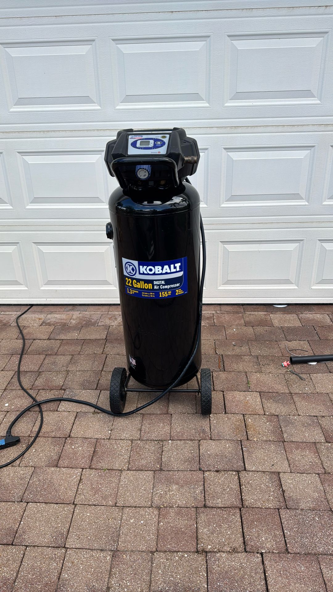 Kobalt 22 Gallon Digital Compressor. $130.