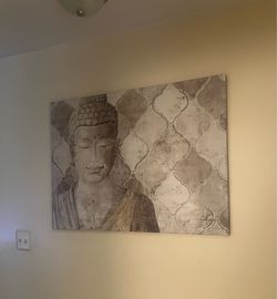 Large size 30”H40”L Buddha canvas art details in photos pickup Gaithersburg md20877