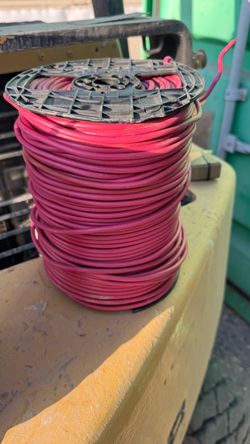 Red Electrical Wire Spool