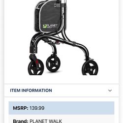 Brand New  3 Wheel Walker Rolater 