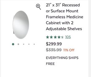 Round medicine cabinet