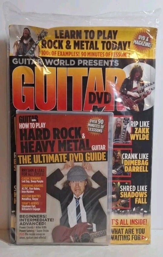 GUITAR DVD Guitar World Presents How To Play Hard Rare Factory Sealed 
