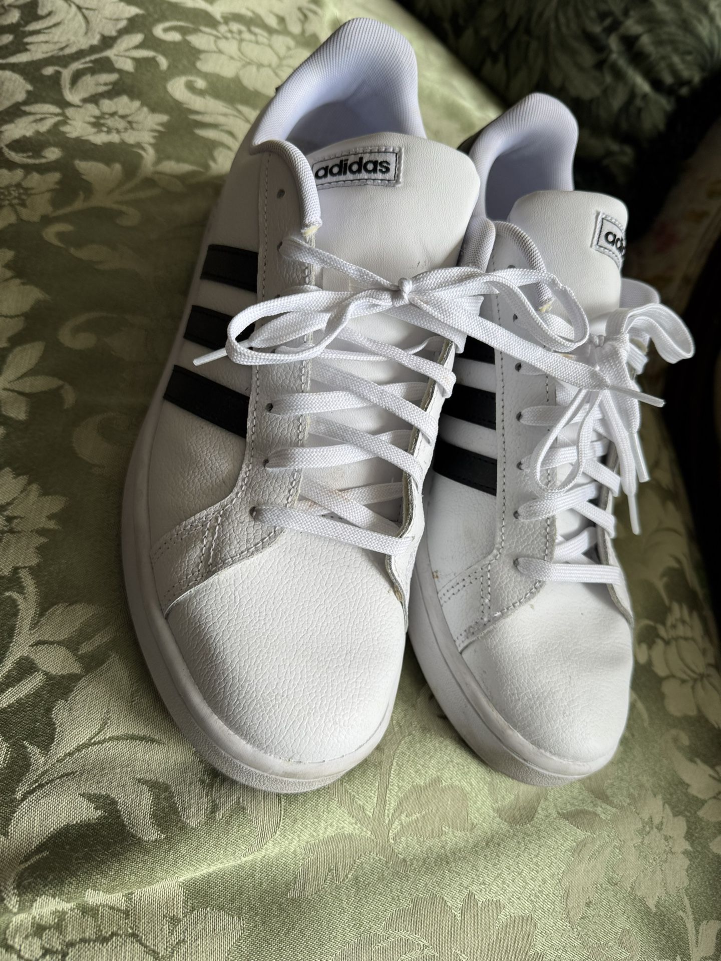 White Adidas Shoes Size 12