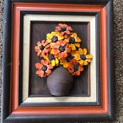 Vintage Pinecone 3D Floral Wall Art 