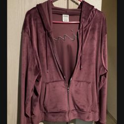 Victoria Secret Pink Velour Hoodie