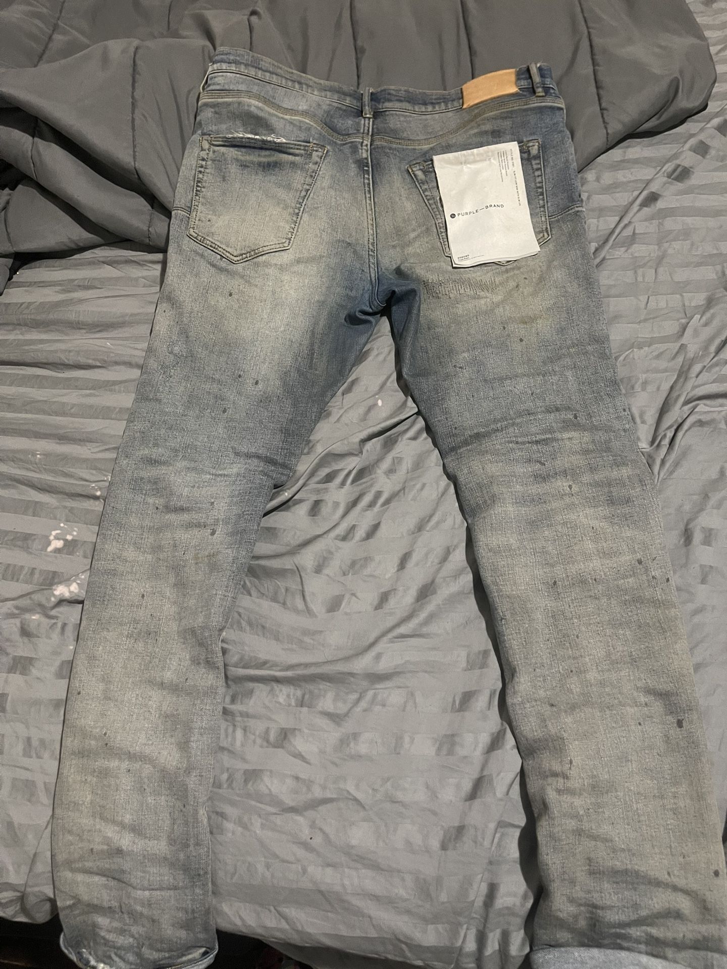 Purple Jeans Oil Repair Size 33 Could Fit Size 32
