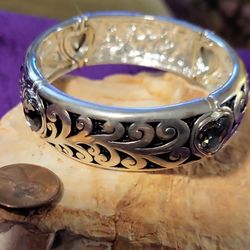 Gorgeous Silver/Amethyst Bracelet 