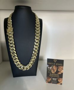 Miami Cuban Link Gold Plated Chain 20mm - 22inch 24inch | 18k & 14k