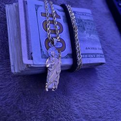 14k gold san judas pendant