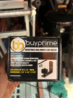 BuyPrime Adjustable Wall Mount Stay Roller