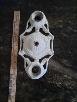Antique Cast Iron Electric Light Fixture