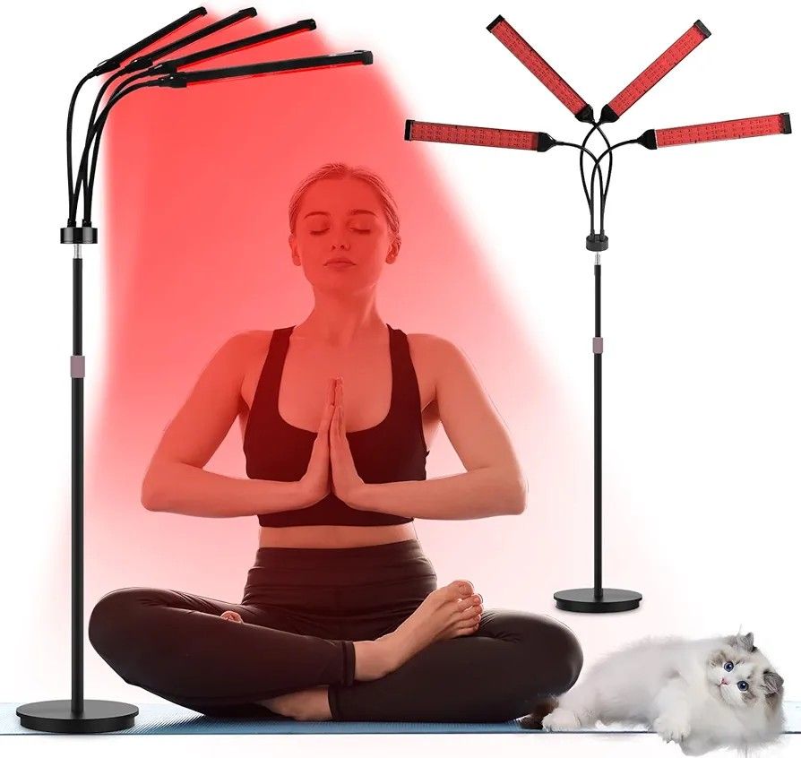 Red Light Therapy for Body,180LEDs Infrared Light Therapy 3-in-1 Chip Design, 660nm & 850nm & 940nm Near Infrared Timer Device at Home