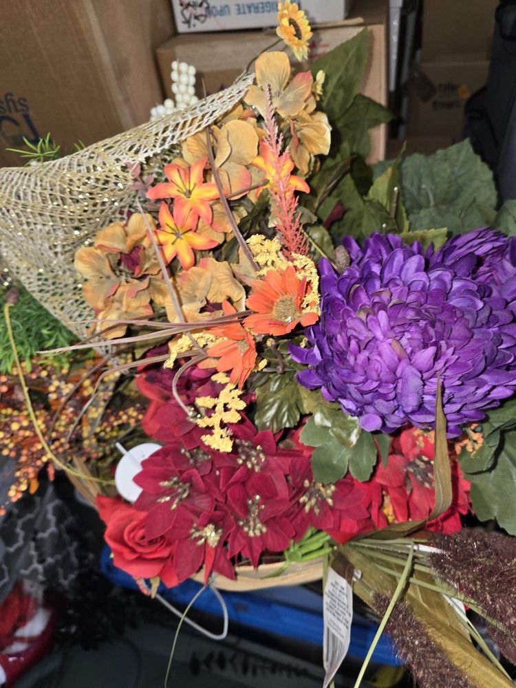 Florals And Basket