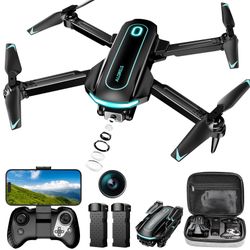 Best Drone in town!!!!!! BRAND NEW AND SEALED Drone with Camera for Adults and Beginners, 1080P HD FPV Foldable Mini Drone for Kids, 2 Batteries, Carr