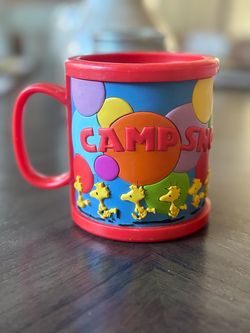 Peanuts Woodstock Camp Snoopy Plastic Mug