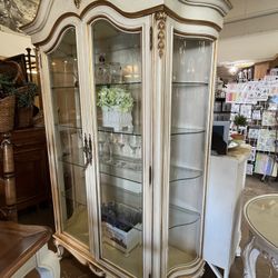 Gorgeous Ornate French Style Armoire Cabinet