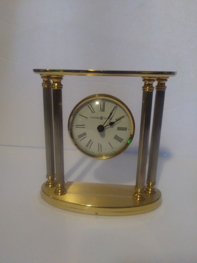 Howard Miller New Orleans Brass Table Clock 645-217