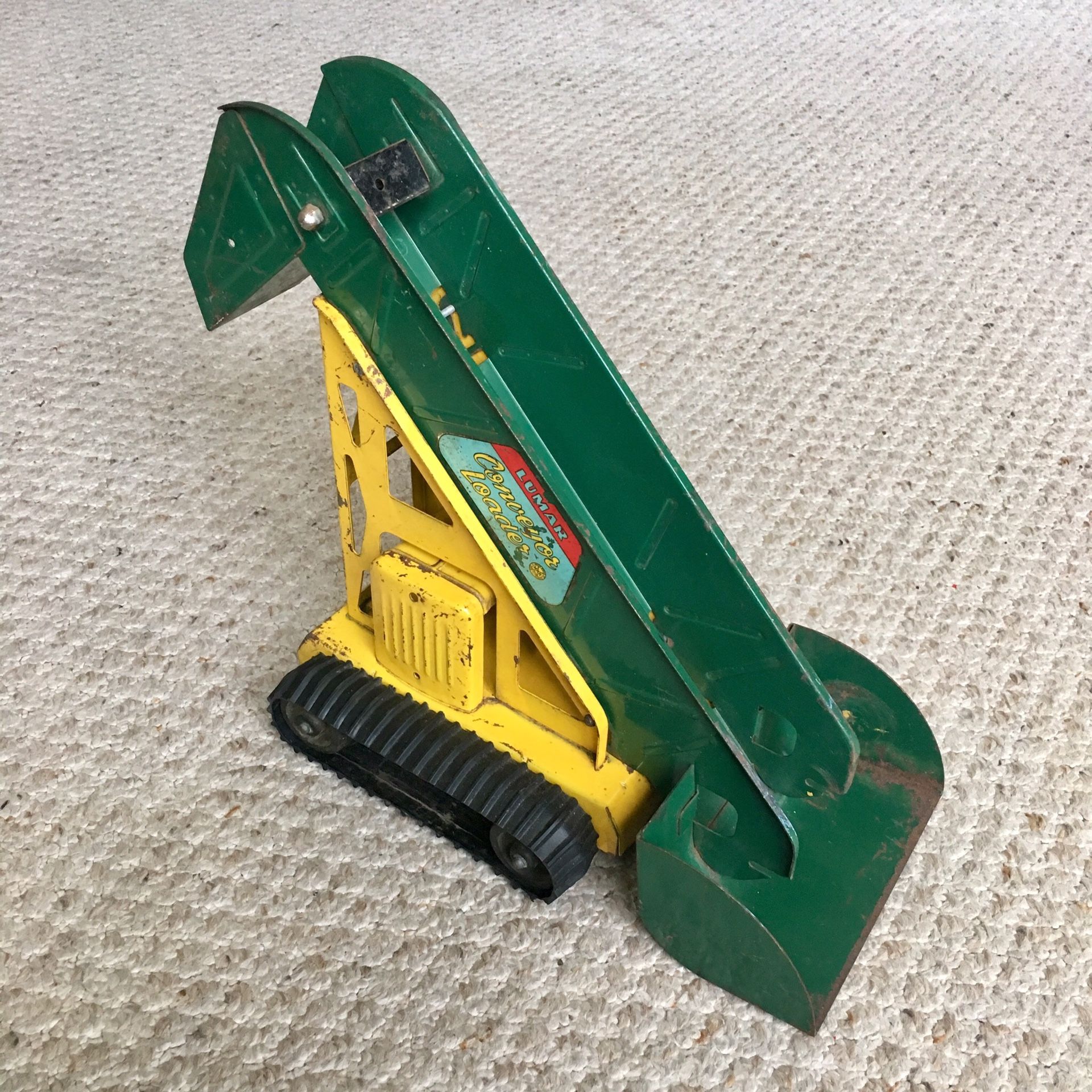 Vintage 1950s Marx Lumar Pressed Steel Conveyor Loader - Made in USA - RARE!!