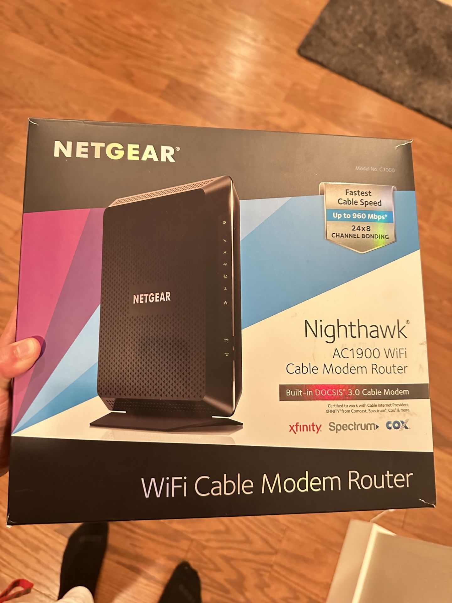 NETGEAR - Nighthawk AC1900 Router with DOCSIS 3.0 Cable Modem