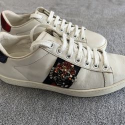 Gucci Calfskin Ayers Web Star Embroidered Ace Sneakers EU 36.5 US 6 