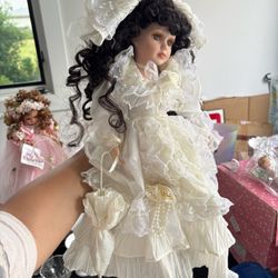 White dress doll