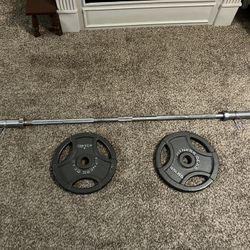 Olympic Style Barbell and Plates