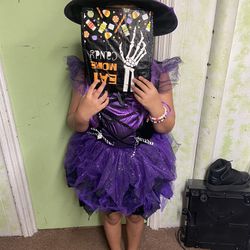 Halloween Costume Purple Witch 