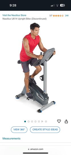 Nautilus U614 Exercise bike for Sale in Western Springs IL OfferUp