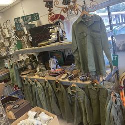 Large Lot of Military Uniforms, varying size, age, condition