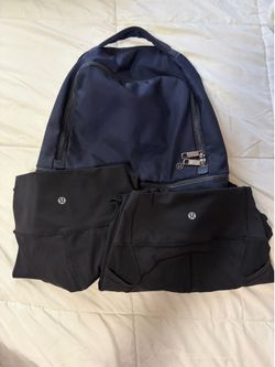 Lulu Lemon Leggings and Backpack