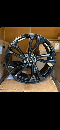 Audi 19” new gloss blk RS style new rims new tires sets