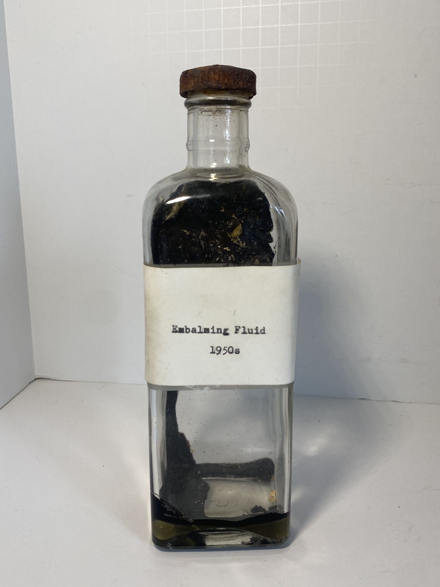 Dodge Chemical Company • Boston Mass. • Embalming Fluid Bottle • 1950s